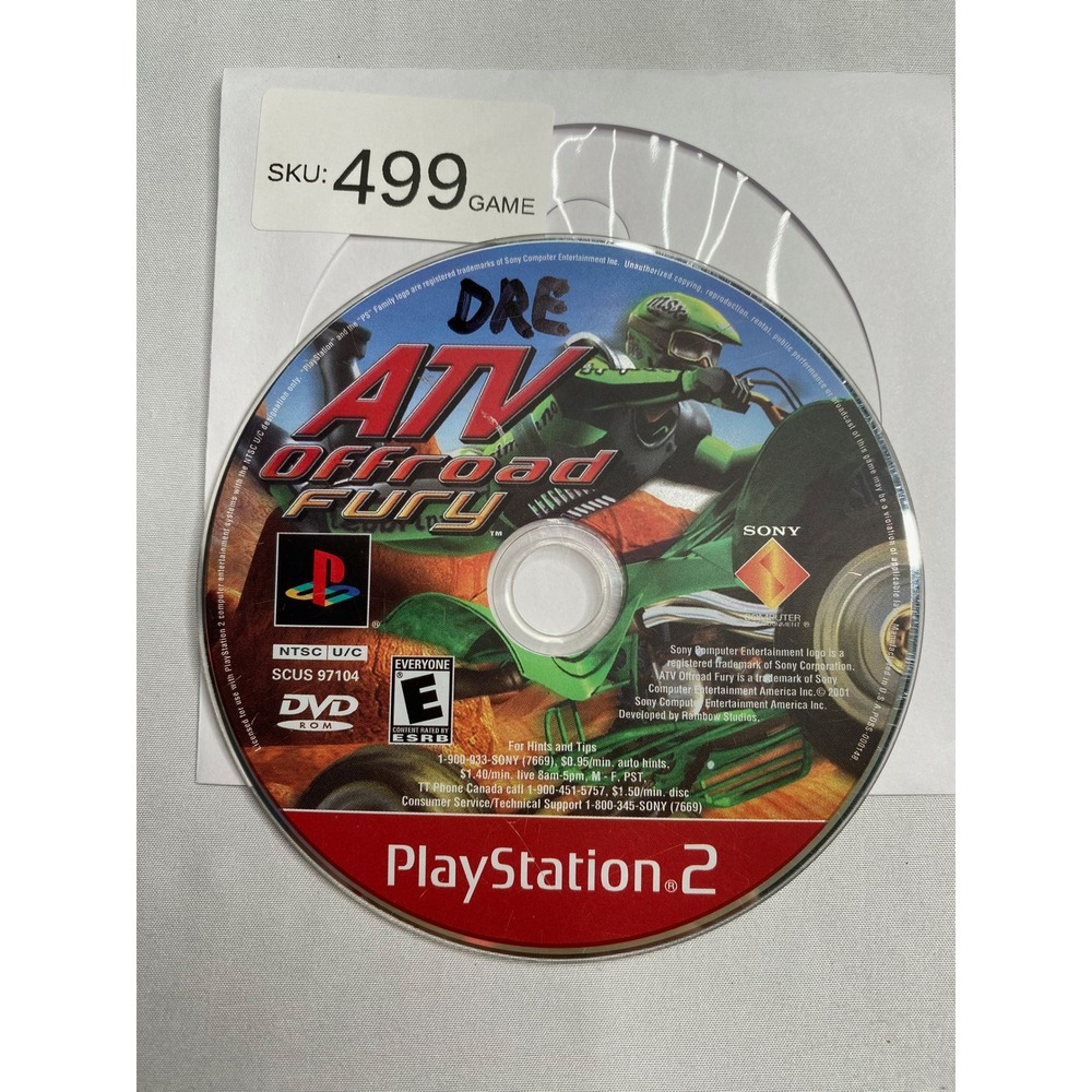 ATV Offroad Fury Sony PlayStation 2